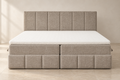 Boxspring Bari | Beige avec surmatelas de 8 cm