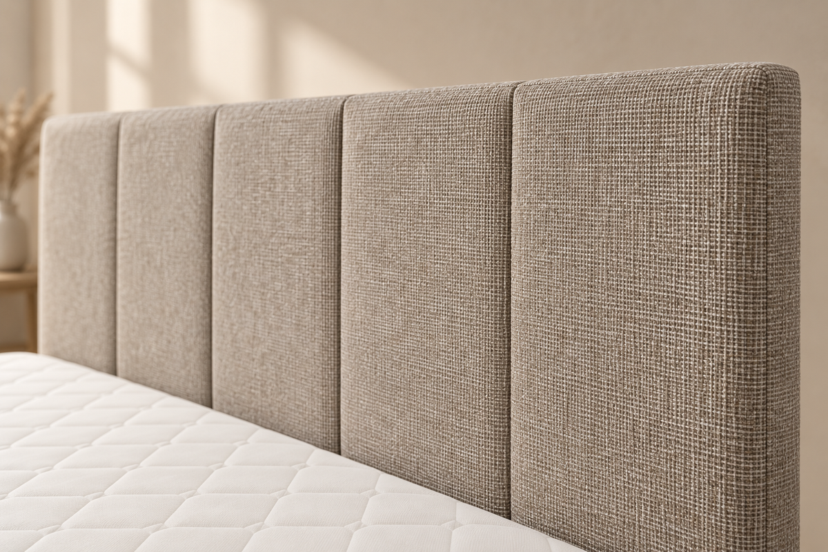 Boxspring Bari | Beige avec surmatelas de 8 cm