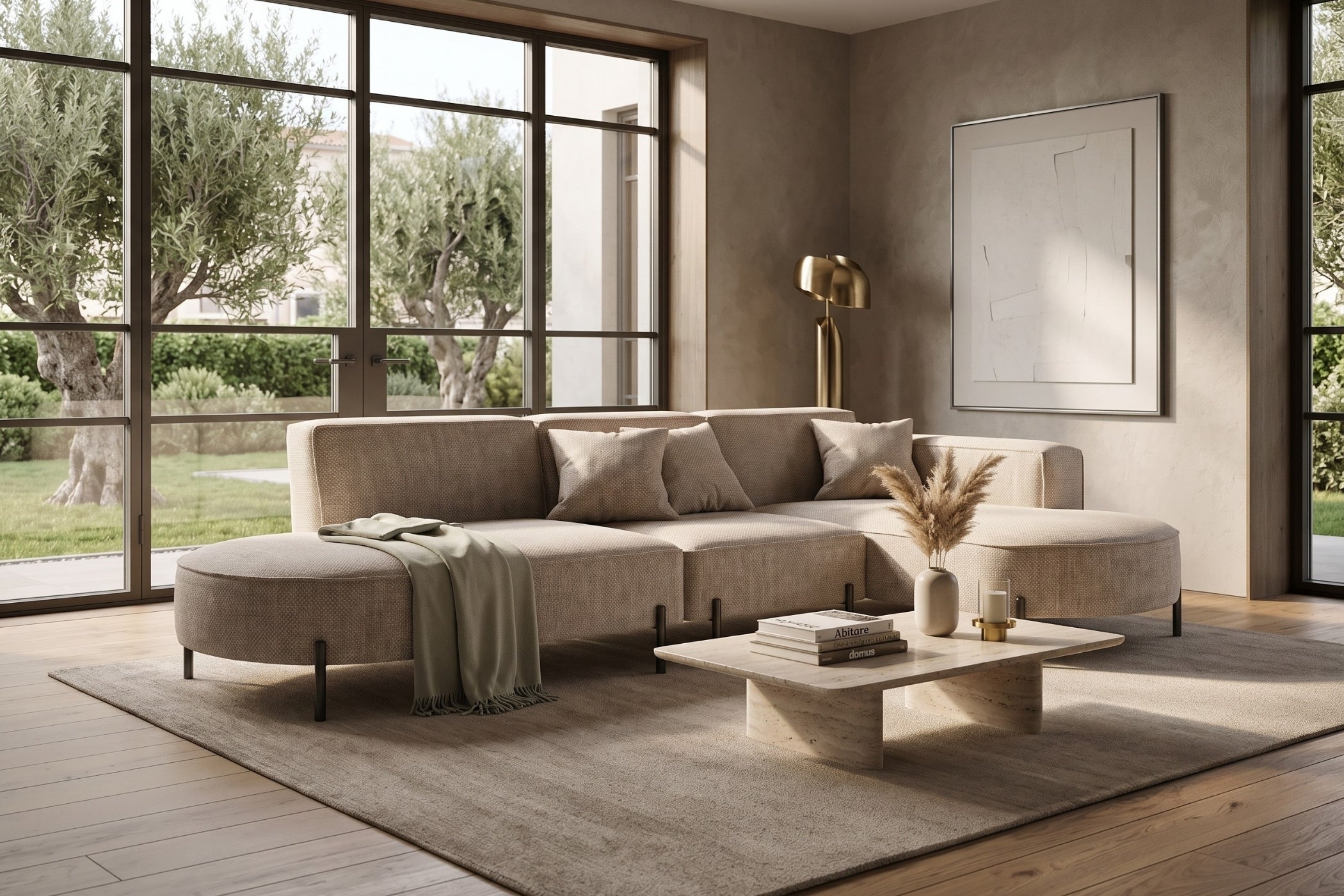 Canapé d'angle Belluno | Beige