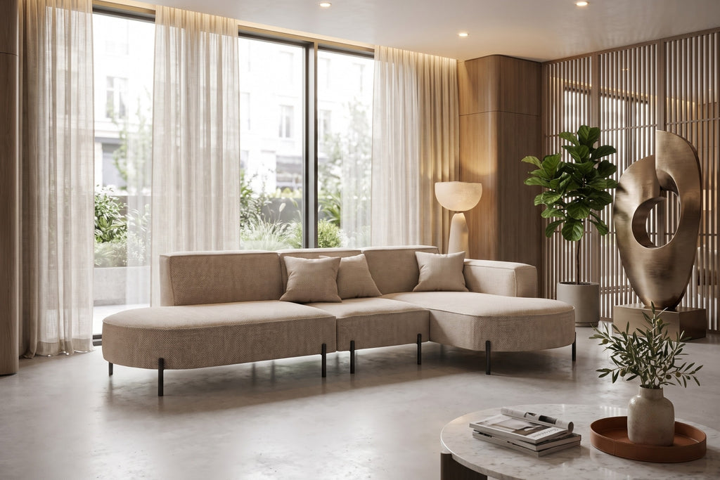 Canapé d'angle Belluno | Beige