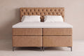 Boxspring Carrara | Beige met 8 cm Topper