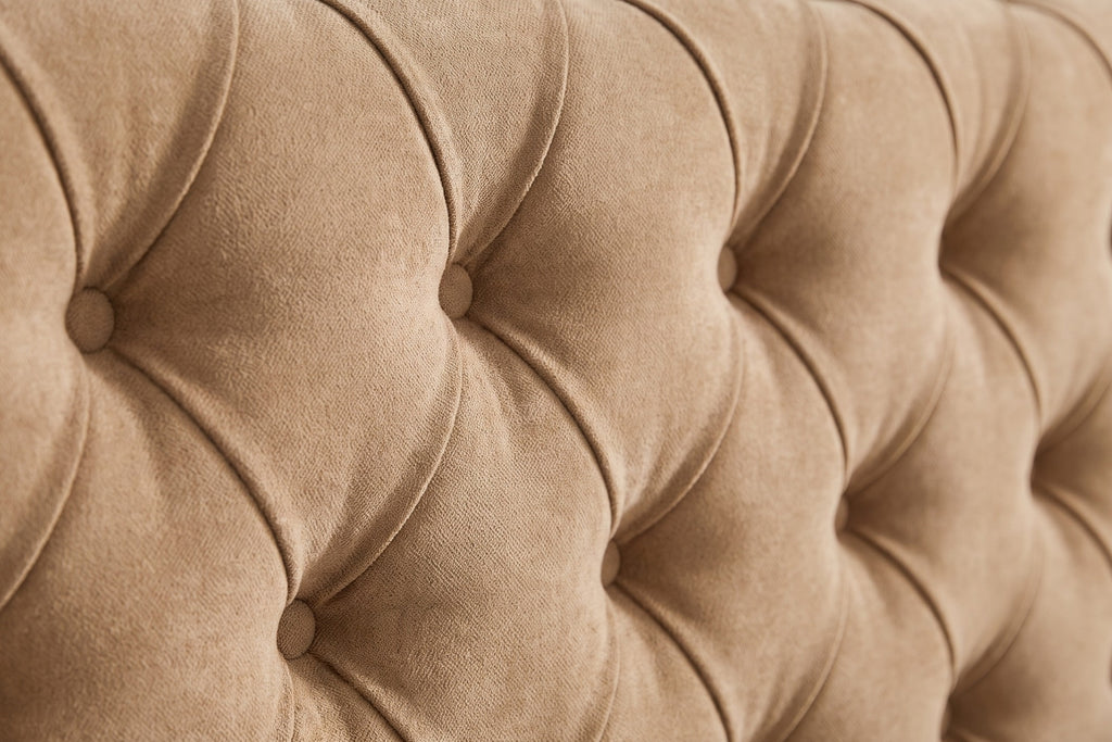 Boxspring Carrara | Beige met 8 cm Topper