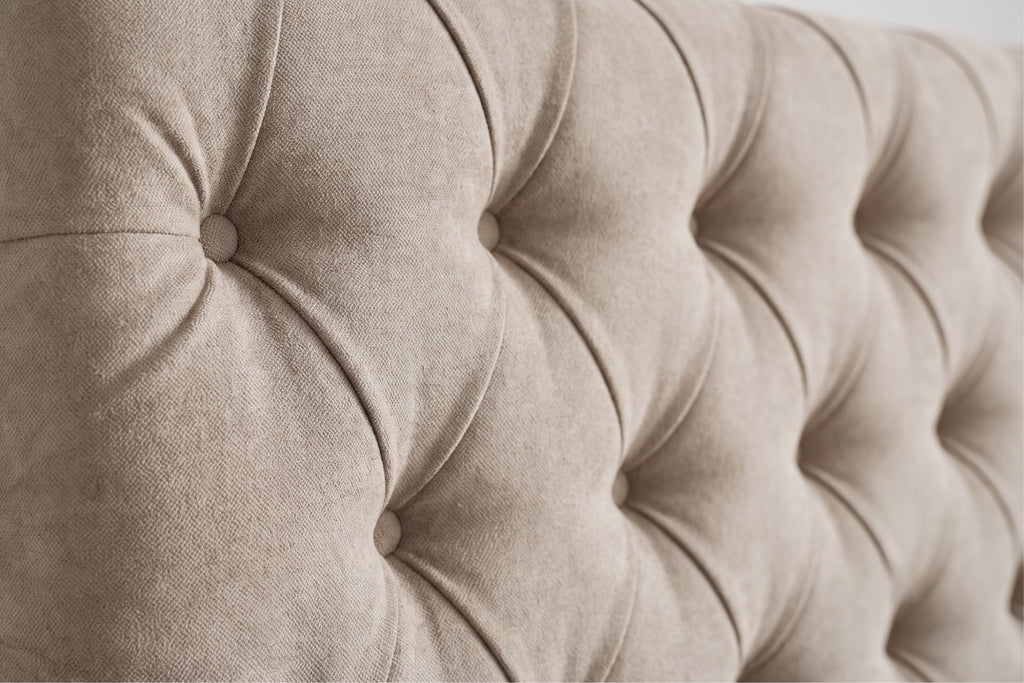 Boxspring Carrara | Taupe met 8 cm Topper