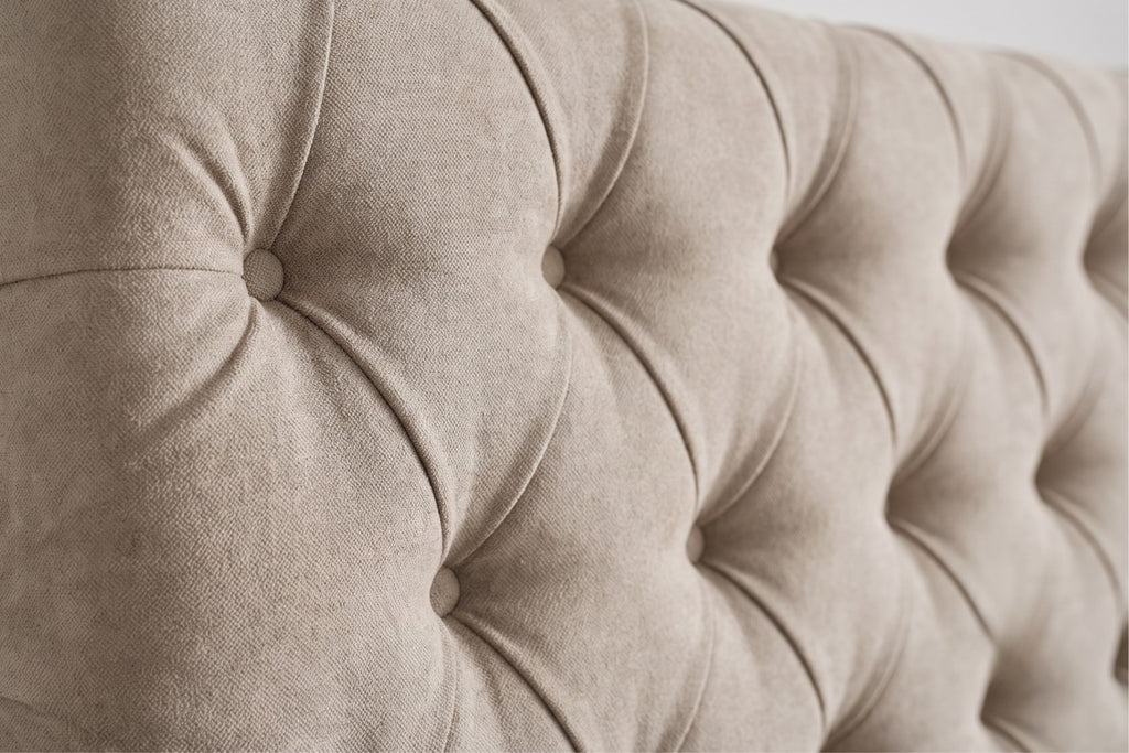 Boxspring Carrara | Taupe met 8 cm Topper (Une personne)
