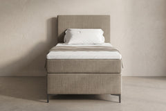 Boxspring Matera | Beige met 8 cm Topper (Une personne)