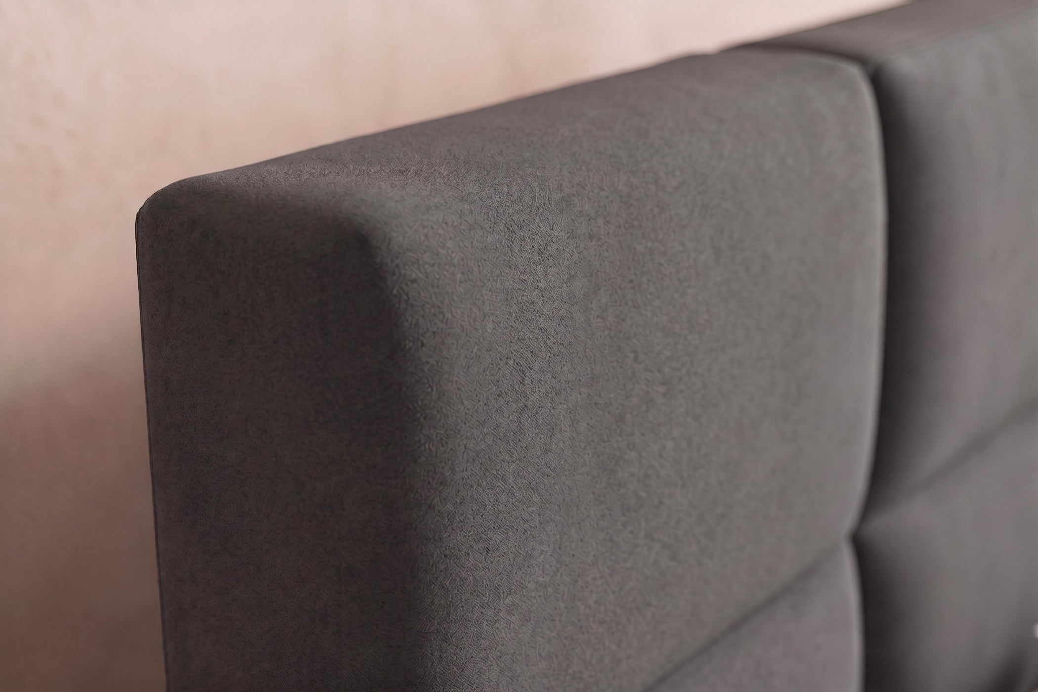 Boxspring Pavia | Antraciet met 8 cm Topper