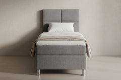 Boxspring Pavia | Antraciet met 8 cm Topper (Une personne)